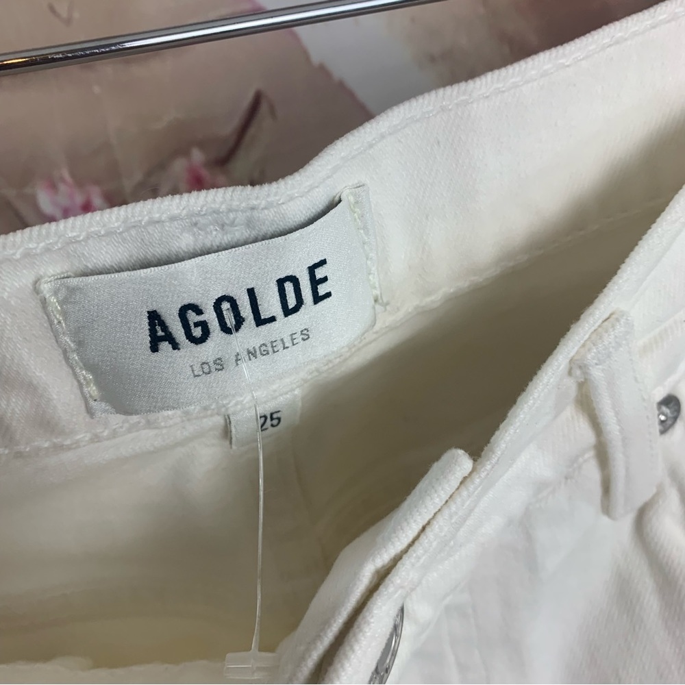 NEW AGOLDE Toni Med Rise Straight Jeans in Radiate - Picture 10 of 11
